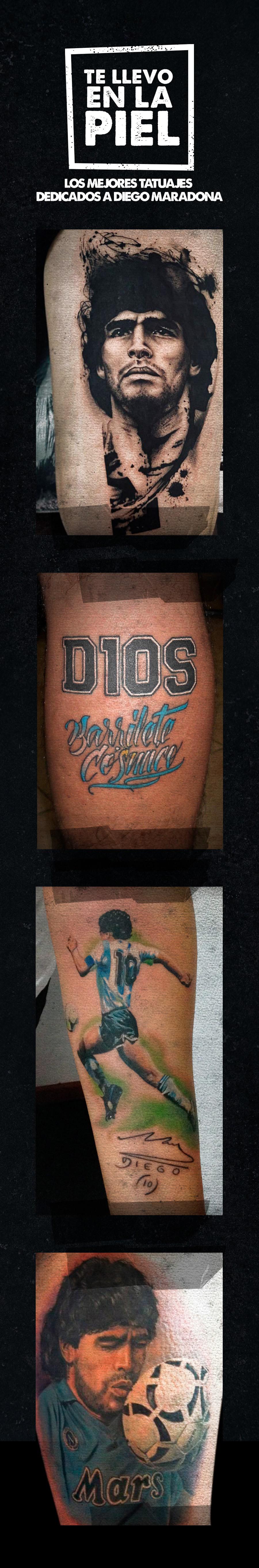 Diego Maradona: los mejores tatuajes dedicados al 'Diez'
