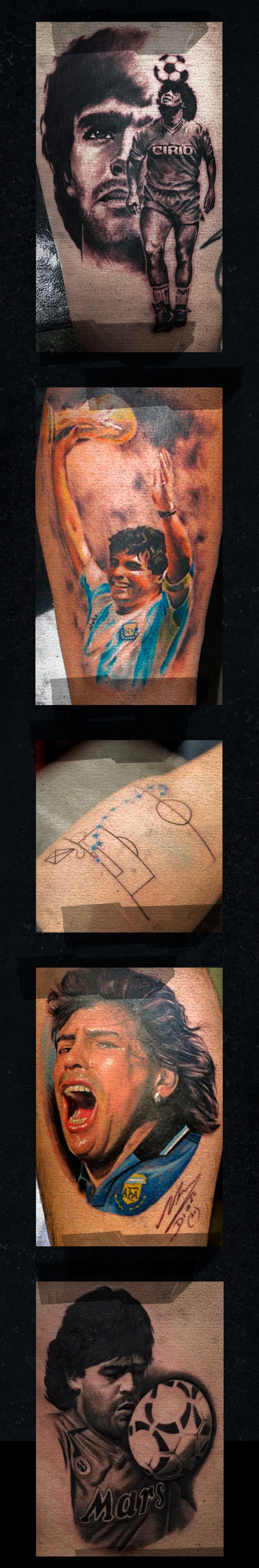 Diego Maradona: los mejores tatuajes dedicados al 'Diez'
